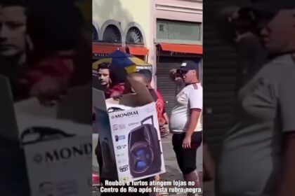 Várias lojas foram roubadas após festa do Flamengo no Rio de Janeiro!