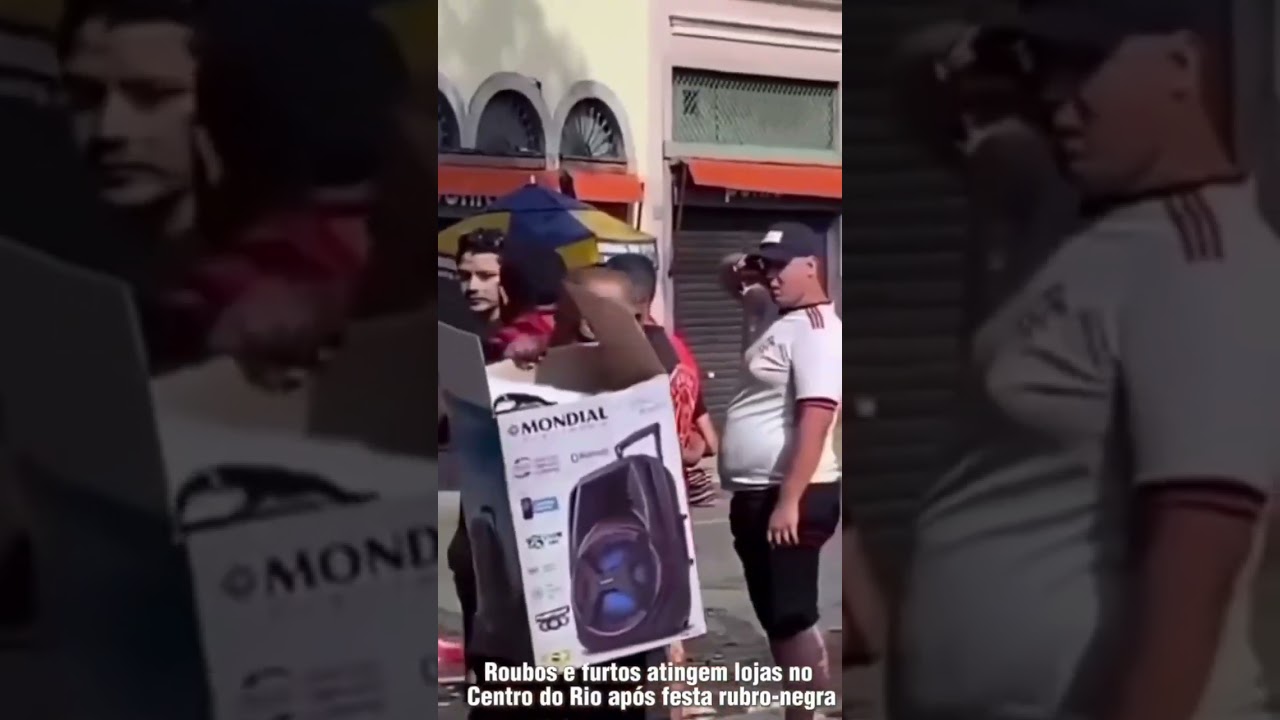 Várias lojas foram roubadas após festa do Flamengo no Rio de Janeiro! Várias lojas foram roubadas após festa do Flamengo no Rio de Janeiro!