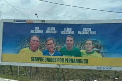 PT vai acionar Justiça contra Gilson Machado por outdoor e adesivos em apoio a Flávio Bolsonaro PT vai acionar Justiça contra Gilson Machado por outdoor e adesivos em apoio a Flávio Bolsonaro