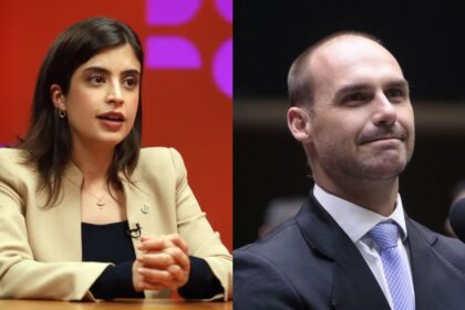 Carmen Lúcia acompanha Moraes para condenar Eduardo Bolsonaro por post contra Tabata