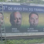 Raquel Lyra afirma não saber sobre outdoor que a coloca junto a Flávio Bolsonaro Raquel Lyra afirma não saber sobre outdoor que a coloca junto a Flávio Bolsonaro