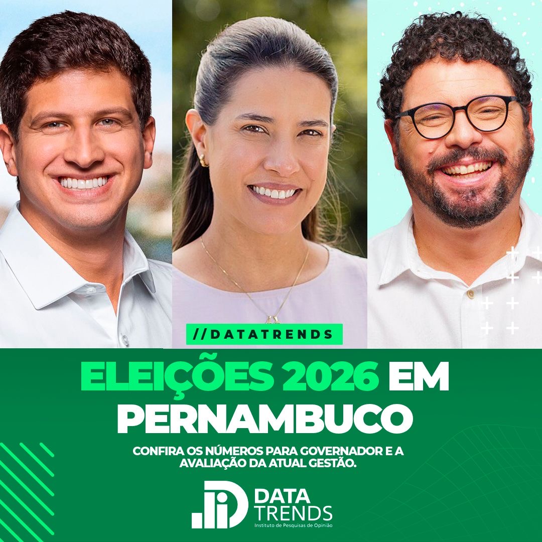 DATATRENDS: JOÃO CAMPOS TEM 42%, RAQUEL LYRA 36% E IVAN MORAES 1% DATATRENDS: JOÃO CAMPOS TEM 42%, RAQUEL LYRA 36% E IVAN MORAES 1%
